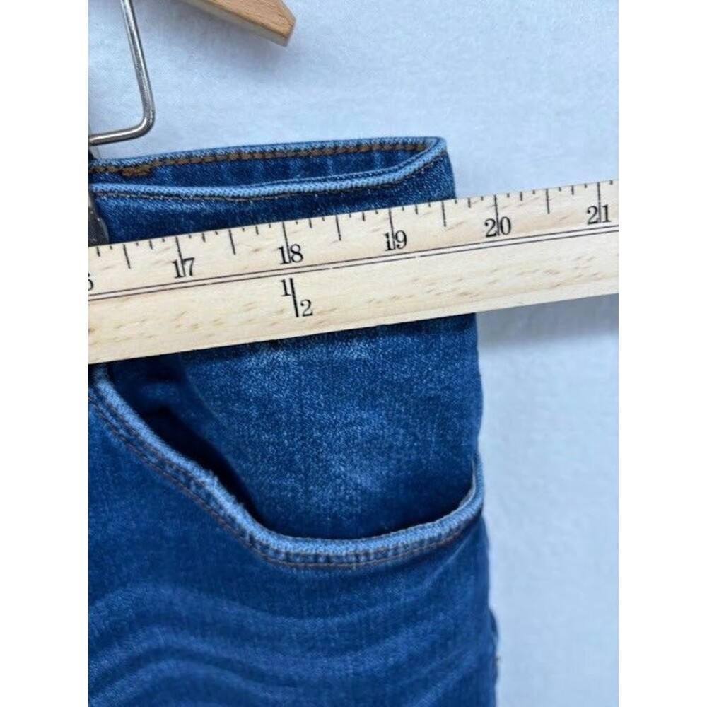 Vervet‎ Jeans Plus Size 20 Skinny Leg Raw Hem Stretch Medium Wash - Picture 9 of 10